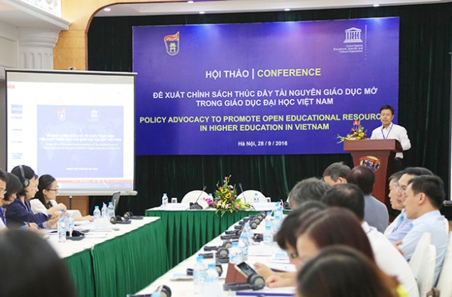 Hội thảo quốc tế: Thúc đẩy tài nguyên giáo dục mở trong giáo dục đại học Việt Nam